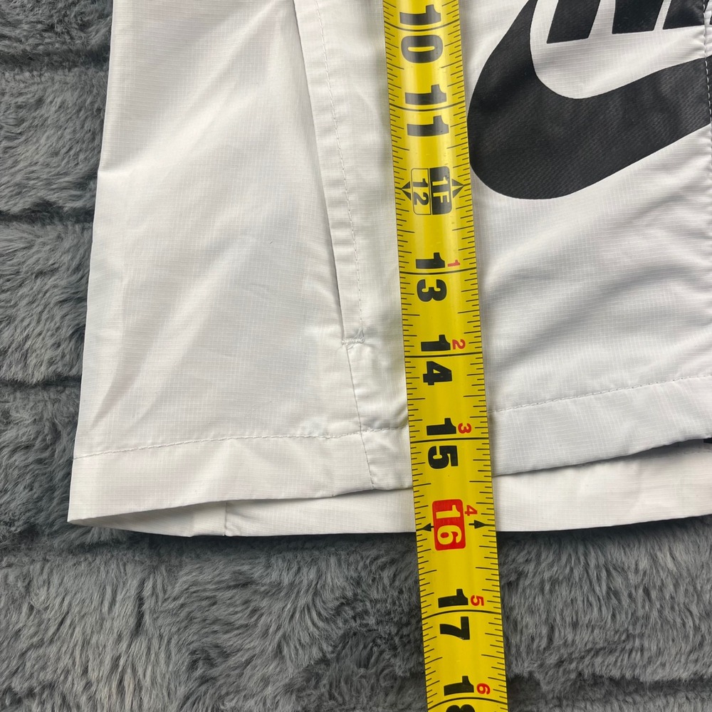 Nike Kids' White and Black Hooded Lightweight Jacket - Size 6X/L - Picture 5 of 7